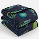 image 3 of OHS Kids Reversible Gaming Print Sensory Stress Relief Weighted Blanket 3kg, 100x150cm - Navy Blue