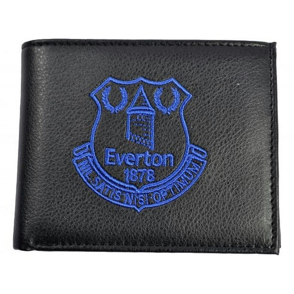 image 1 of Everton FC Embroidered Bi-Fold Wallet - Black - One Size