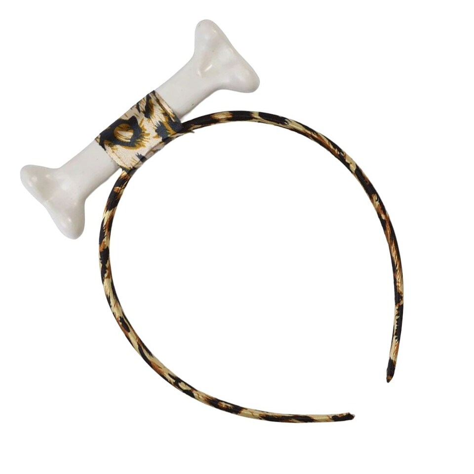 image 1 of Bristol Novelty Bone Headband - Black/White - One Size