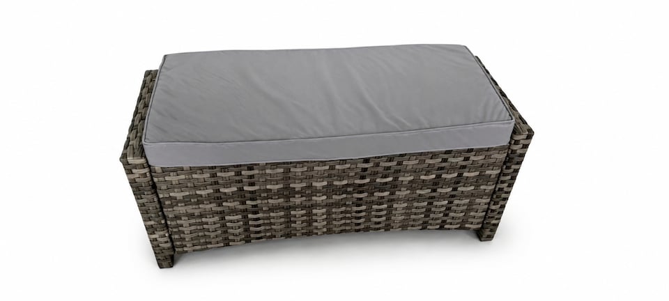 image 1 of The Maldives Grey Aluminium 9 Seat Corner Gas Firepit Rattan Dining Set