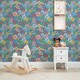 image 3 of Gorgeous Gardenia Wallpaper in Blue Multi