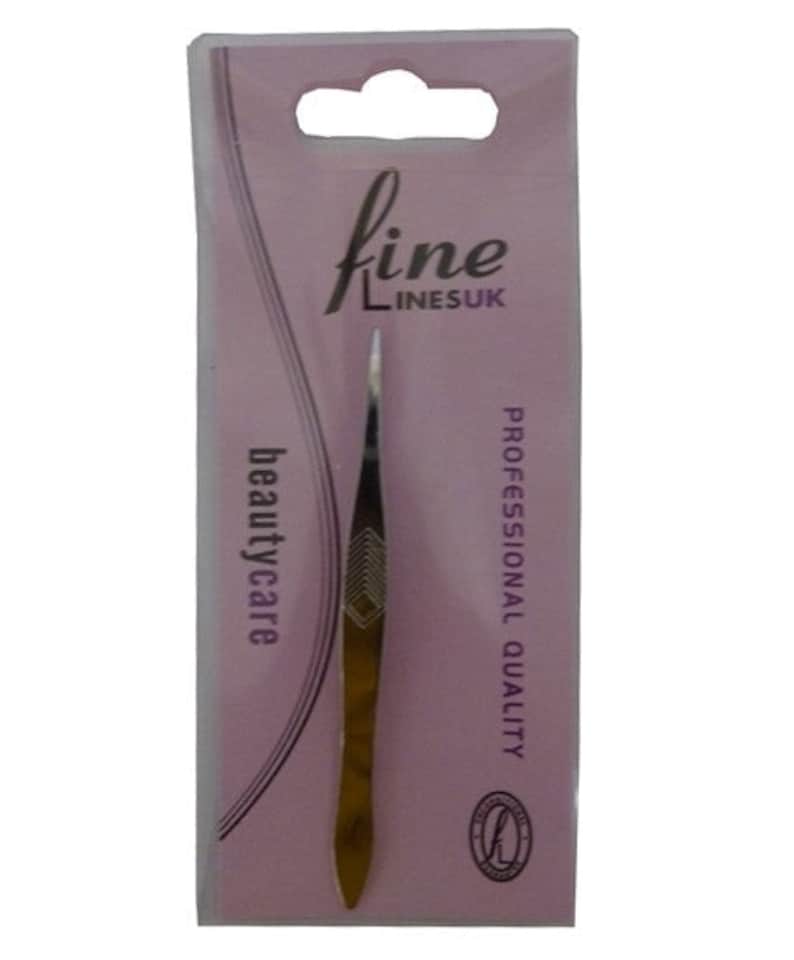 Fine LinesUK Tweezer Chrome Plated Pointed
