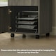 image 6 of HOMCOM 60cm Filing Cabinet with Drawers and Open Shelf, Grey
