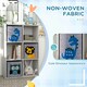 image 4 of ZONEKIZ Toy Organiser with Three Non-Woven Fabric Drawers for Bedroom - White White | 61.8 x 29.9 x 91.5 cm