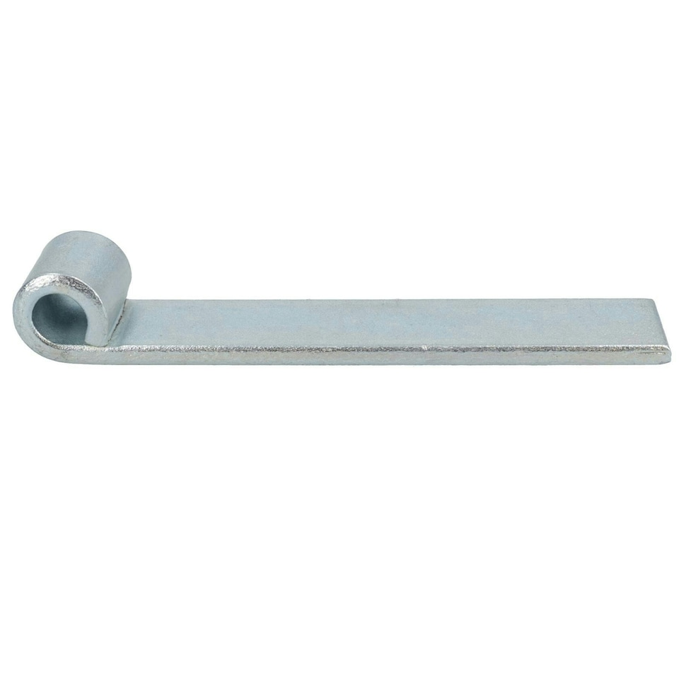 image 1 of HD Strap Tailgate Straight Hinge for 12.5mm Pins 160mm Long Zinc Plated 6pc | Silver