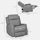 image 7 of HOMCOM Electric Armchair, Fabric Recliner Chair with USB Port, Charcoal Grey