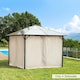 image 7 of Outsunny 3 x 3(m) Universal Gazebo Replacement Sidewall Set, 4 Panels, Beige