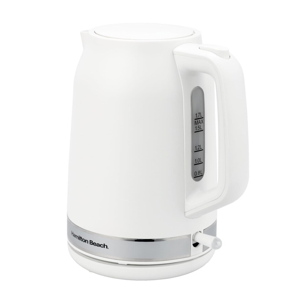 image 1 of Hamilton Beach Ella White Kettle & Toaster Set