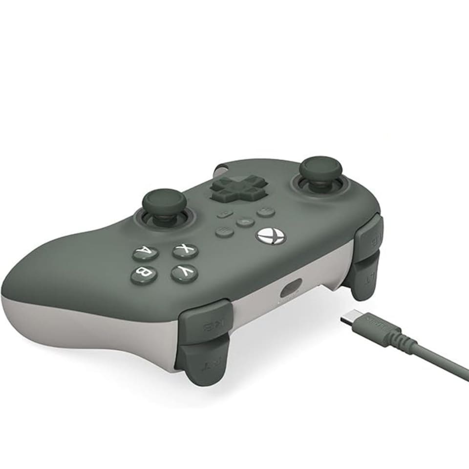 image 1 of Ultimate C Wired Controller for Xbox Series X-S and PC with RGB Fire Ring and Hall Effect Joysticks (Dark Green)