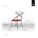 image 3 of Interiors by Premier Red Metal Chair, Exquisite Metal Dining Chair, Relaxing Footrest Metal Dining Chair