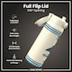 image 4 of NFL x Sports, Vacuum Insulated Steel Bottle, Series, 750ml (24oz) | Cream | NFL Throwback Panthers | One Size