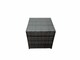image 4 of Fimous Patio Sofa Oblong Coffee Table Set Rattan Garden Furniture Set with Chair Side Table Dark Grey Mixed
