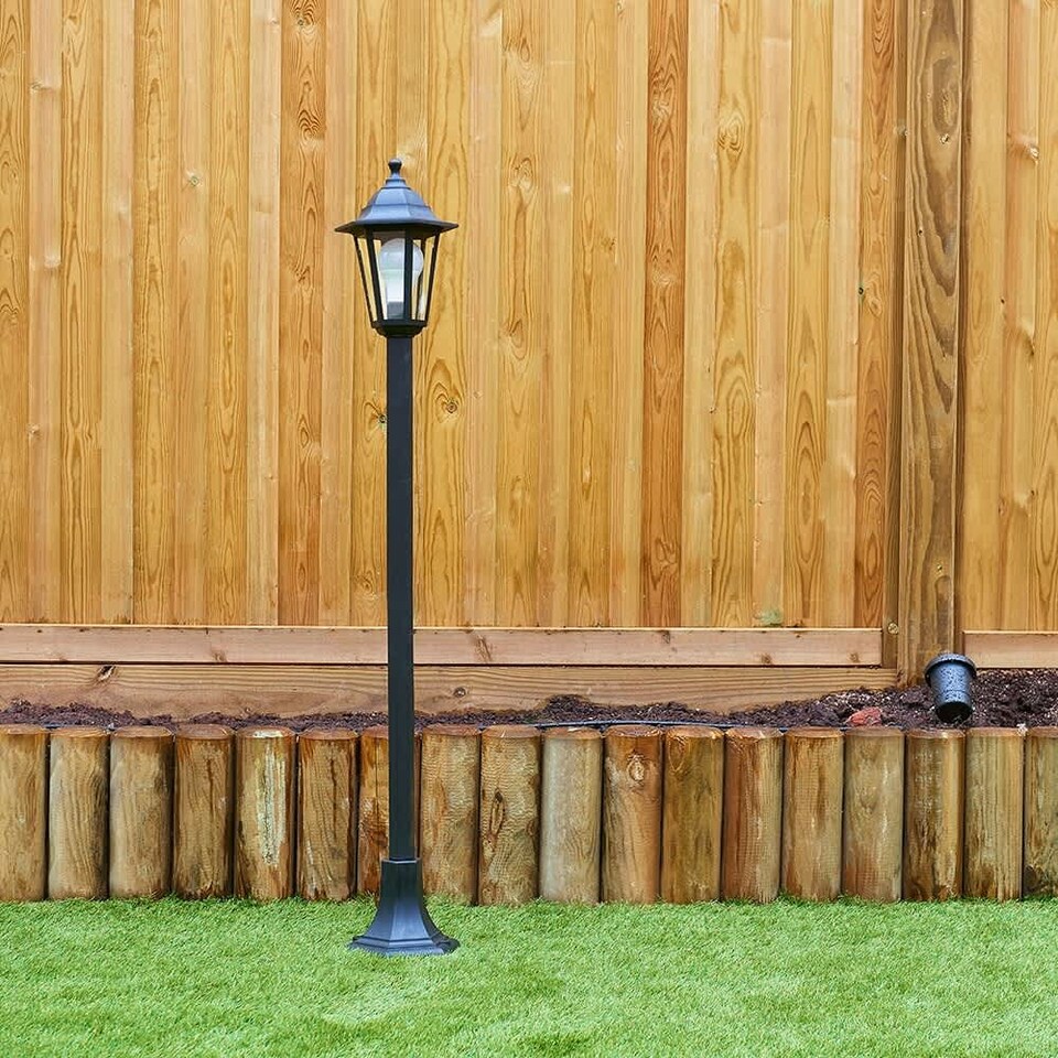 image 1 of ValueLights Mayfair Black Outdoor Bollard Light | Black