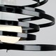 image 1 of ValueLights Contemporary Black Metal Double Ribbon Spiral Swirl Ceiling Light Pendant