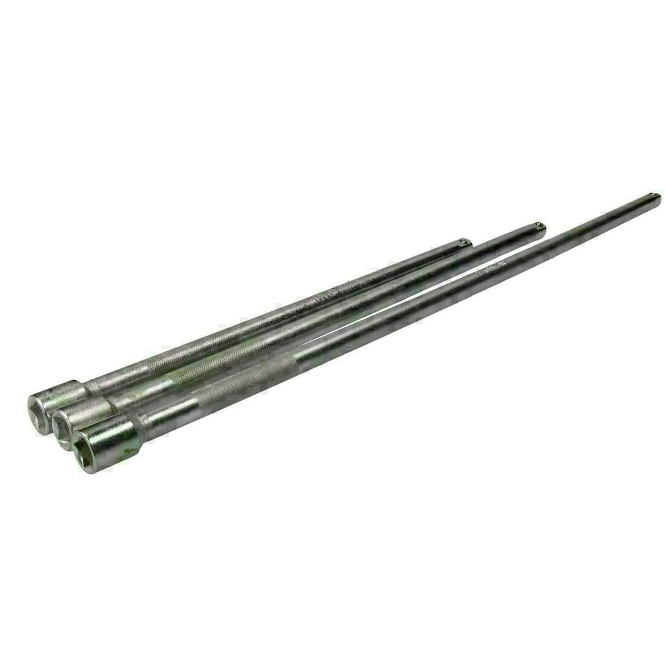 image 1 of 1/2" Long Extension Bars 15/18/24" Socket Long Reach Knurl Grip Extender