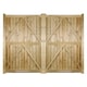 image 2 of Drayton Square Top Tall Double Driveway Gate - Pressure Treated Scandinavian Redwood - W3000 x H1800 mm | Brown | 1
