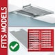 image 2 of SPARES2GO Carbon Filter for Siemens Cooker Hood Vent LI46630 LI46730 LI46930 00434229 (395mm x 196mm x 30mm)