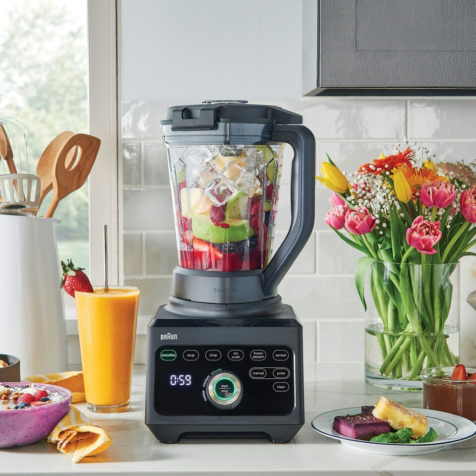 image 1 of Braun 3L PowerBlend 9 Jug Blender, JB9040BK, Black