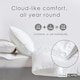 image 5 of Homescapes Duck Feather and Down All Season Duvet, Single | White | Single