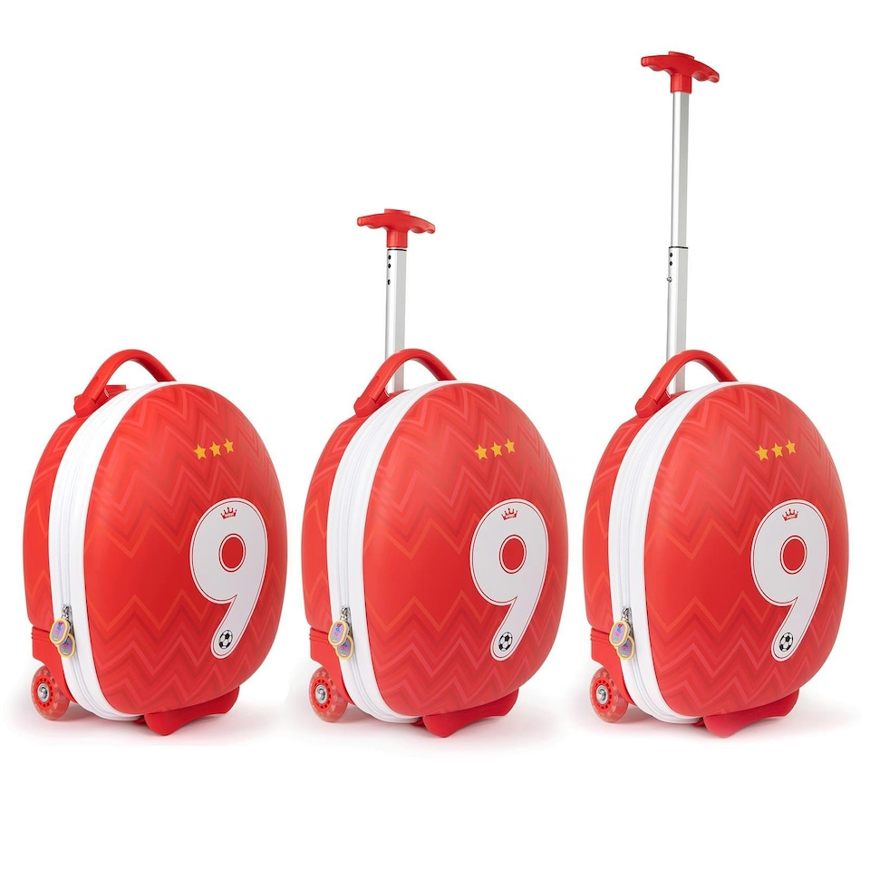 image 1 of boppi Tiny Trekker Luggage Case - Football Red