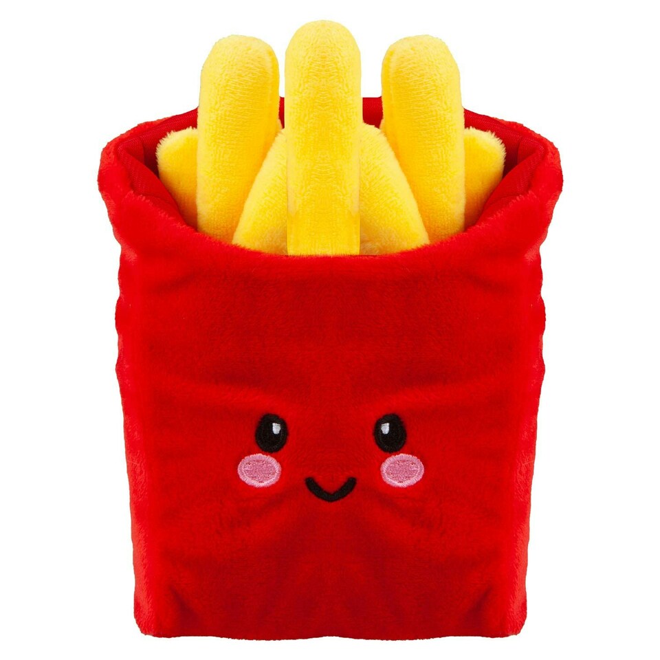 image 1 of Fries Soft Toy Food Themed Cute Plush Cuddly Soft Fluffy 16cm Multi-Coloured