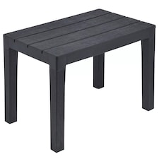 Black Weatherproof Plastic Garden Table