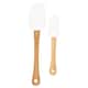 image 2 of Something Different Head Elf Little Elf Bamboo Christmas Spatula Set (Pack of 2) - White/Brown/Red - One Size