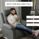 image 6 of HOMCOM Power Lift Recliner Chair Reclining Armchair for Living Room, Grey Grey