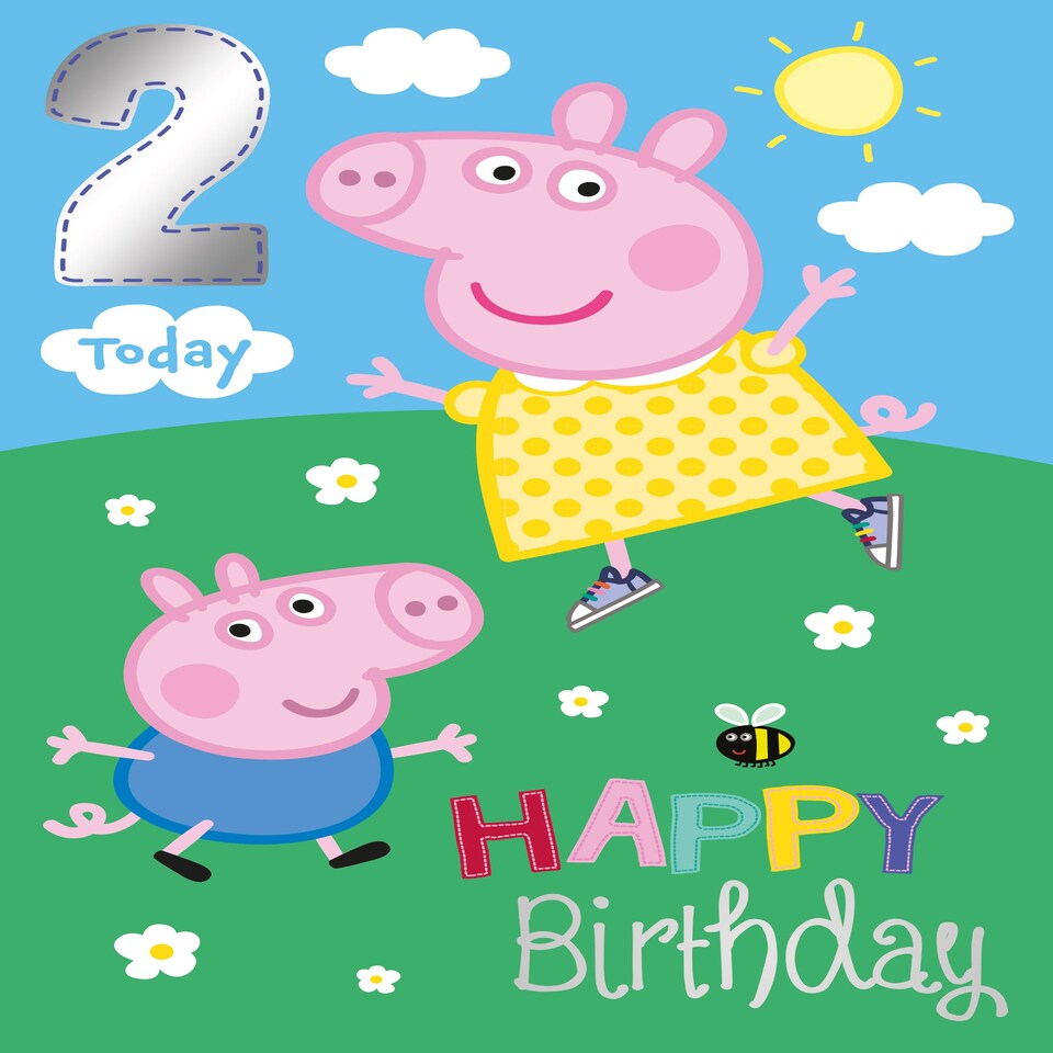 image 1 of Peppa Pig Age 2 Birthday Card