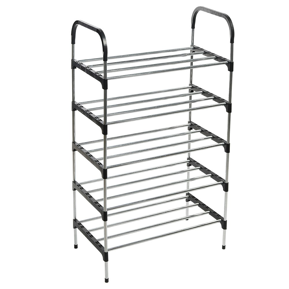 Living and Home 5-Tier Stackable Shoe Rack Organizer