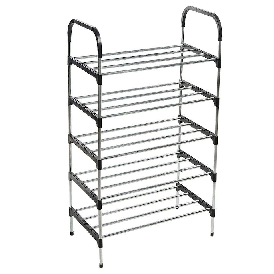 image 1 of Living and Home 5-Tier Stackable Shoe Rack Organizer