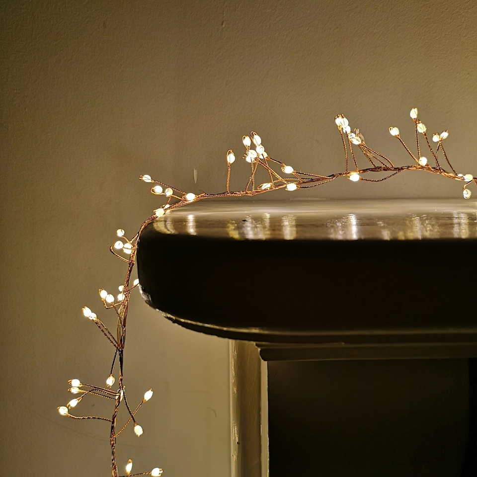 image 1 of 800 LED 5.5m Premier Christmas Indoor Outdoor Multifunction Wire Cluster Lights with Timer in Warm White