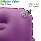 image 5 of Deluxe Inflatable Camping Pillows (2 Pack) - Purple