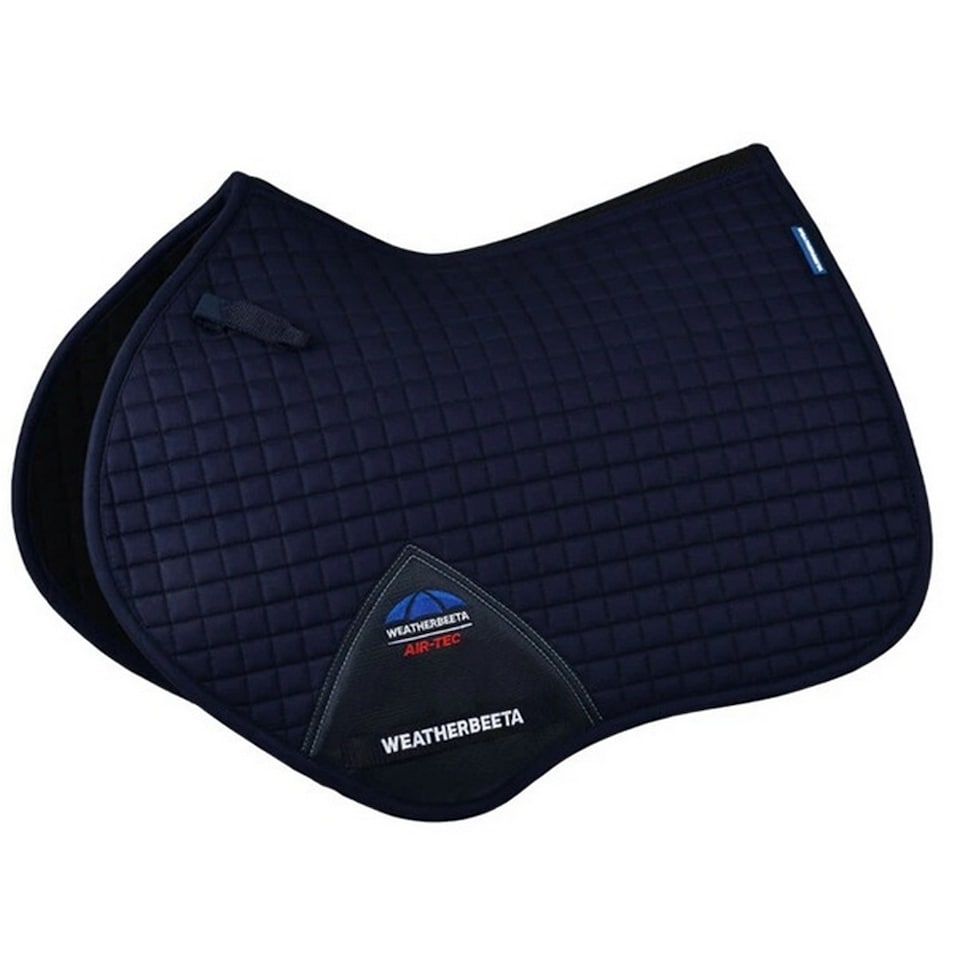 image 1 of Weatherbeeta Air-Tec Horse Jumping Saddlepad | Blue | Navy | 20.5in x 19.5in | 1