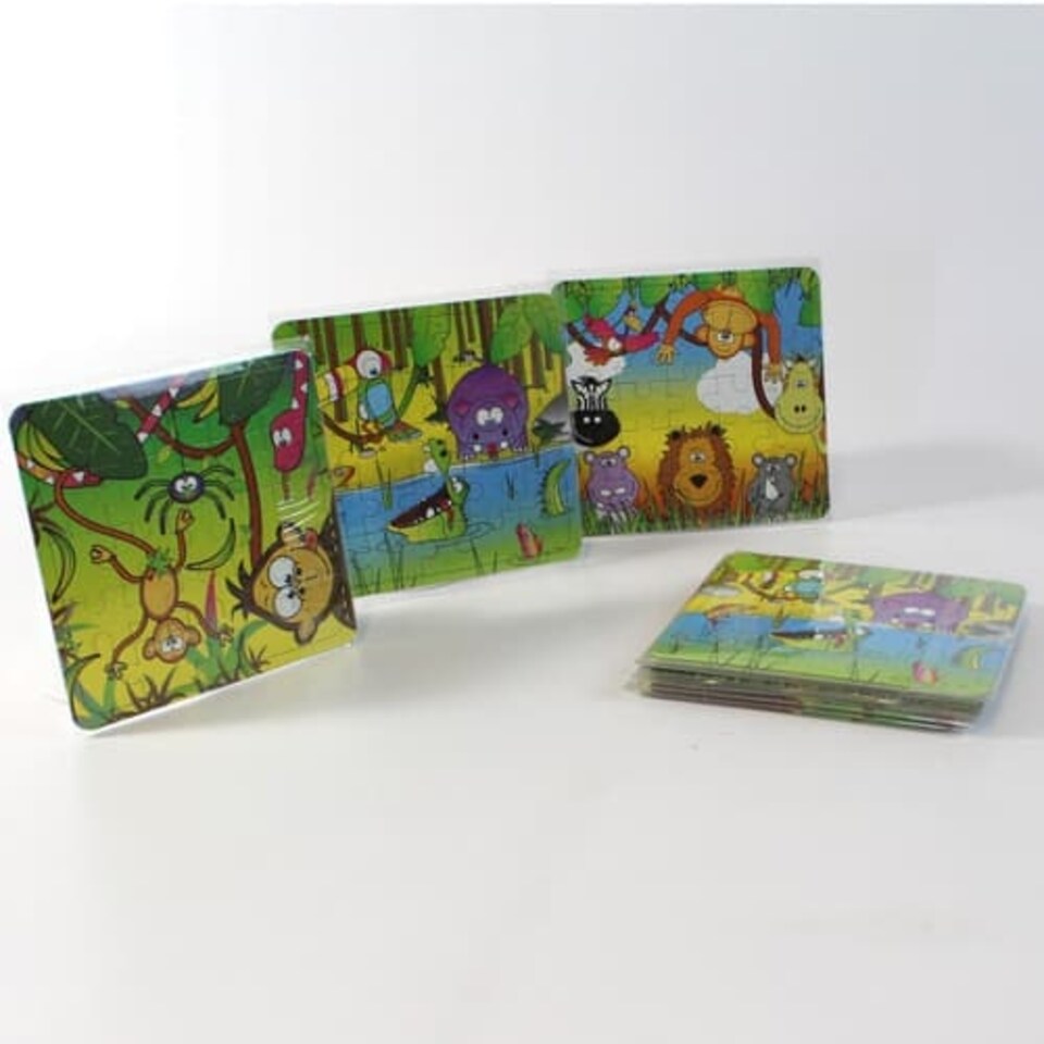 Assorted Jungle Jigsaw Puzzle - Pack of 12