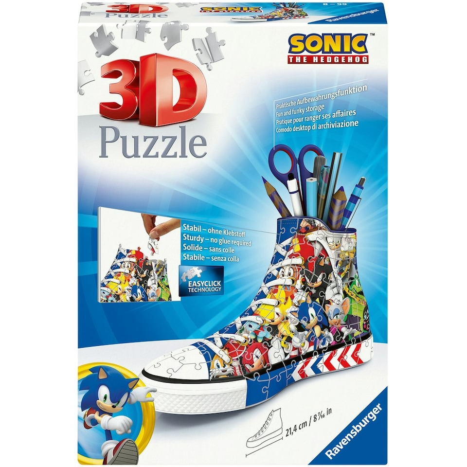 image 1 of Ravensburger Sonic The Hedgehog 108 Piece 3D Jigsaw Puzzle