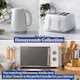 image 2 of Russell Hobbs Honeycomb Bundle Set with Kettle, 4 Slice Toaster, and Microwave White HCBNDL4W