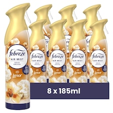 Febreze Gold Orchid Air Freshener Spray 185ml 8 Pack