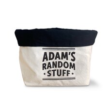 Pre-personalised Top Bloke Storage Pouch Gift For Tools Bits and Pieces - Choose From Over 60 Names and Titles - Adam | Grey