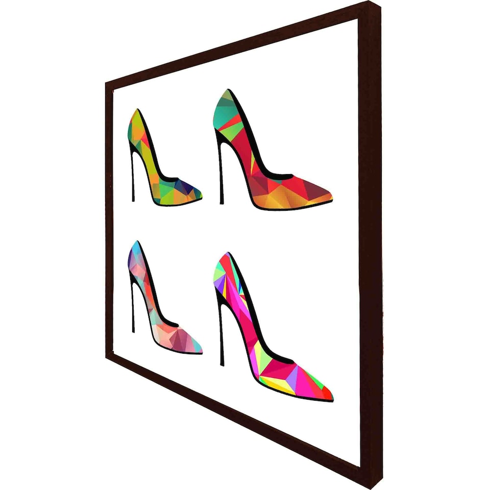 image 1 of Geometric high heels (Picutre Frame) Black | S