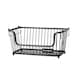 image 1 of Buckingham Multi-Purpose Stackable Storage Organising Basket 30.5 x 16 x 15 cm Black