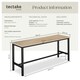 image 6 of Pair of Benches Fairfield 108 x 32.5 x 50 cm Brown | Light