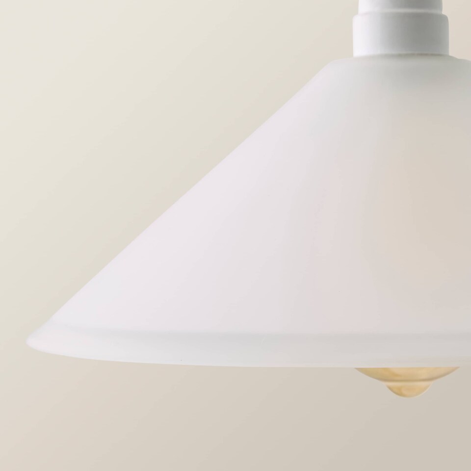 image 1 of ValueLights Modern White Frosted Glass Ceiling Light Shade