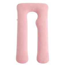 Nicola Spring Pregnancy Pillow with Storage Bag - 52 inch | Pink | Pink | One Size