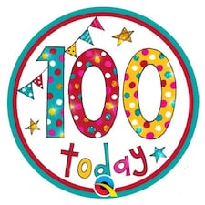 Rachel Ellen 100th Party Badge - Multicoloured - One Size