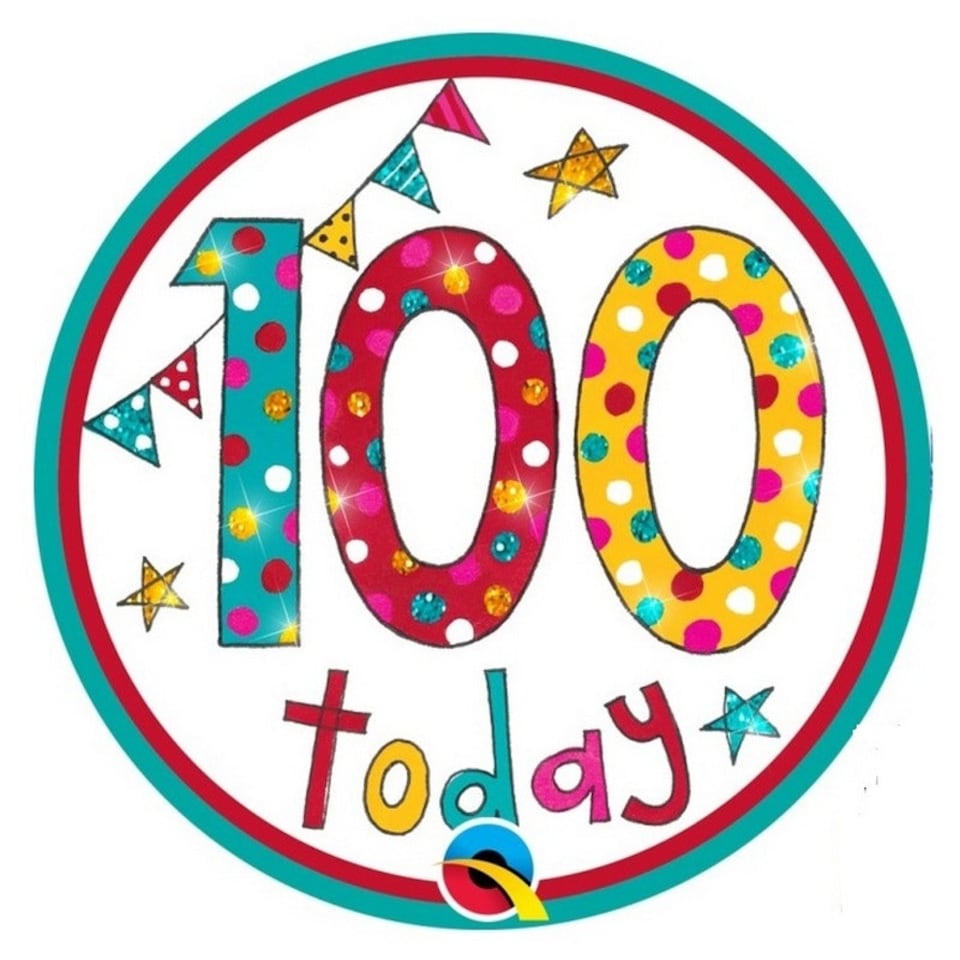 Rachel Ellen 100th Party Badge - Multicoloured - One Size