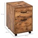 image 3 of HOMCOM Roll File Cabinet w/ Drawer, Hanging File Folder Organizer