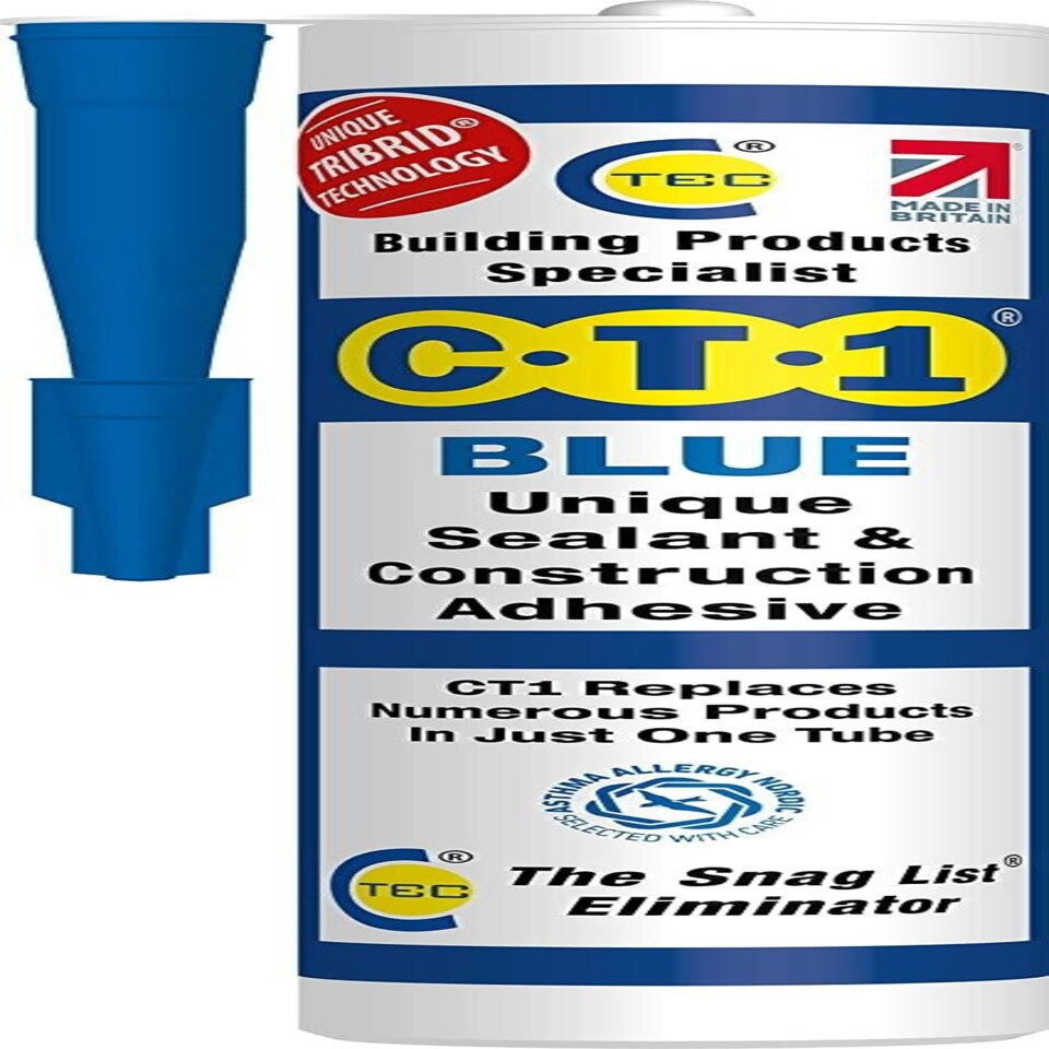 CT1 - Blue - Building Sealant & Adhesive Snag Tube for Virtually Any Material (1)