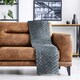 image 8 of Lush Faux Rabbit Fur Charcoal Throw 140x180cm