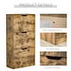 image 5 of HOMCOM Shoe Cabinet Entryway Rack with 3 Flip Drawers Adjustable for 18 Pairs